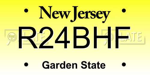 R24BHF New Jersey License Plate