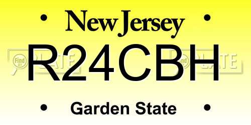 R24CBH New Jersey License Plate