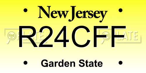 R24CFF New Jersey License Plate