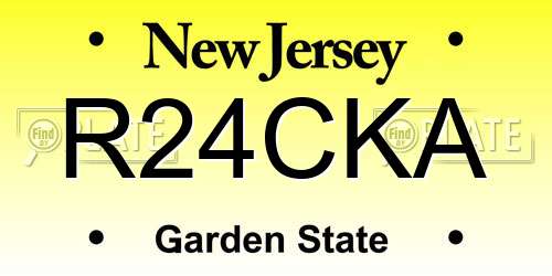 R24CKA New Jersey License Plate