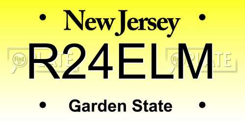 R24ELM New Jersey License Plate