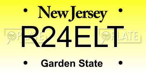 R24ELT New Jersey License Plate