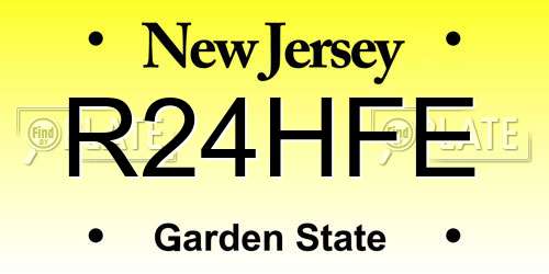 R24HFE New Jersey License Plate