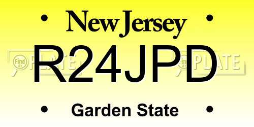 R24JPD New Jersey License Plate