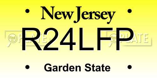 R24LFP New Jersey License Plate