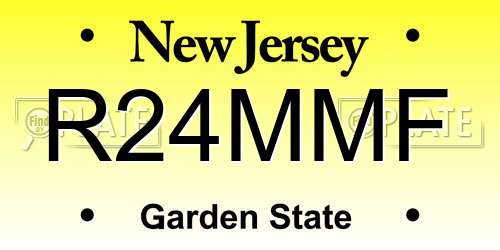 R24MMF New Jersey License Plate
