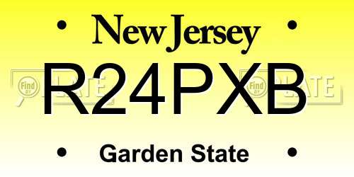 R24PXB New Jersey License Plate
