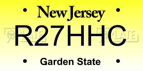 R27HHC New Jersey License Plate