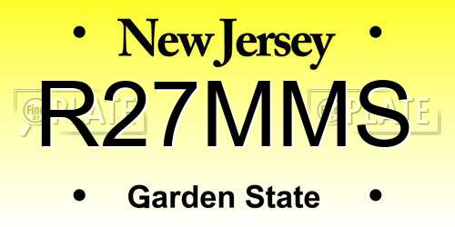 R27MMS New Jersey License Plate