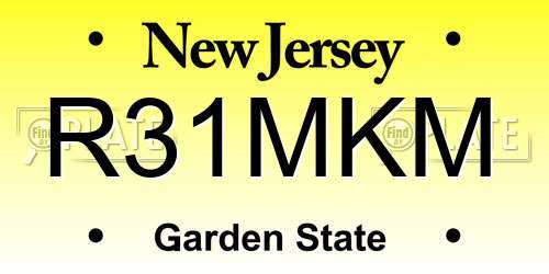 R31MKM New Jersey License Plate