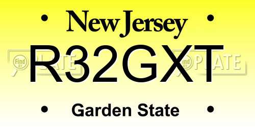 R32GXT New Jersey License Plate