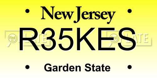 R35KES New Jersey License Plate