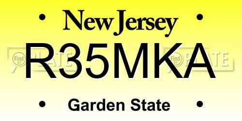 R35MKA New Jersey License Plate
