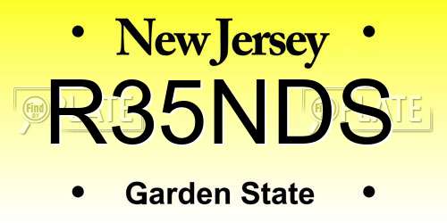 R35NDS New Jersey License Plate