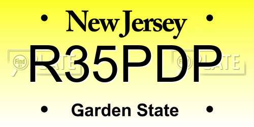 R35PDP New Jersey License Plate