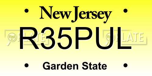 R35PUL New Jersey License Plate