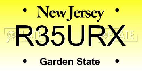 R35URX New Jersey License Plate