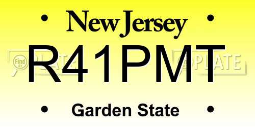 R41PMT New Jersey License Plate