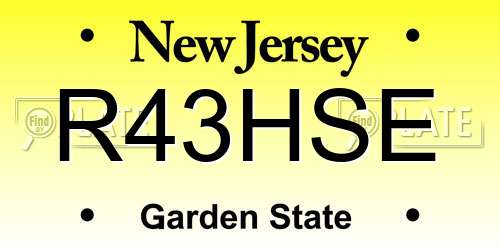 R43HSE New Jersey License Plate