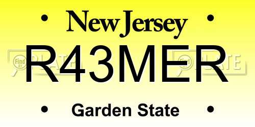 R43MER New Jersey License Plate