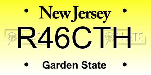 R46CTH New Jersey License Plate