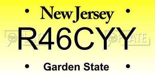 R46CYY New Jersey License Plate