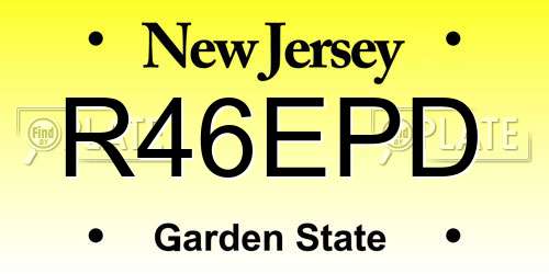 R46EPD New Jersey License Plate