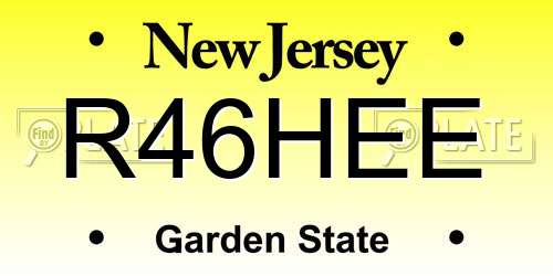 R46HEE New Jersey License Plate