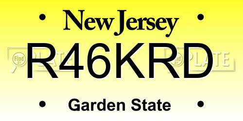 R46KRD New Jersey License Plate