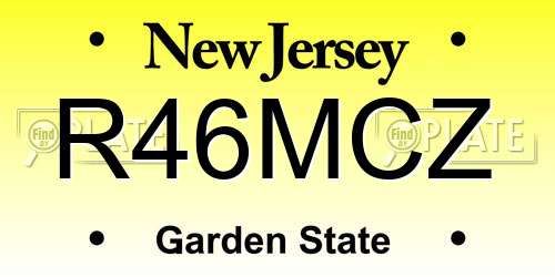 R46MCZ New Jersey License Plate
