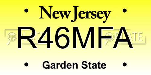 R46MFA New Jersey License Plate