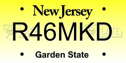 R46MKD New Jersey License Plate