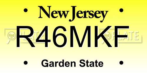 R46MKF New Jersey License Plate