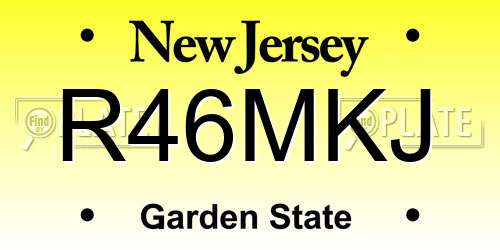 R46MKJ New Jersey License Plate