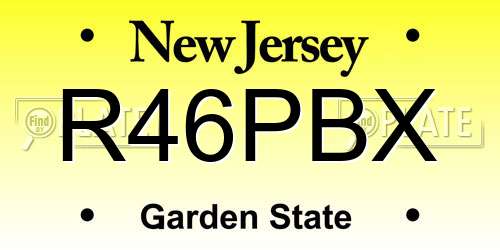 R46PBX New Jersey License Plate
