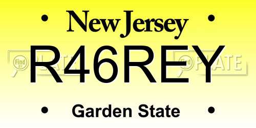 R46REY New Jersey License Plate