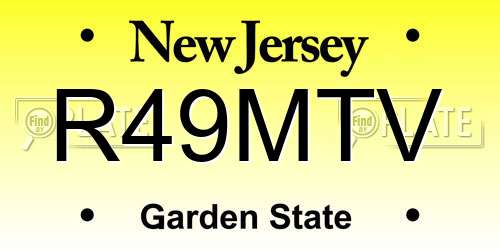 R49MTV New Jersey License Plate