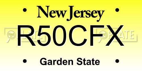 R50CFX New Jersey License Plate