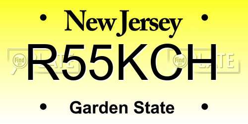 R55KCH New Jersey License Plate
