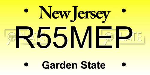 R55MEP New Jersey License Plate