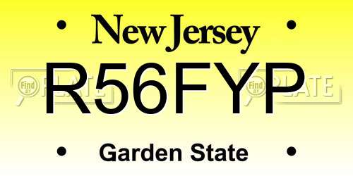 R56FYP New Jersey License Plate