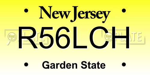 R56LCH New Jersey License Plate