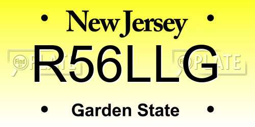 R56LLG New Jersey License Plate