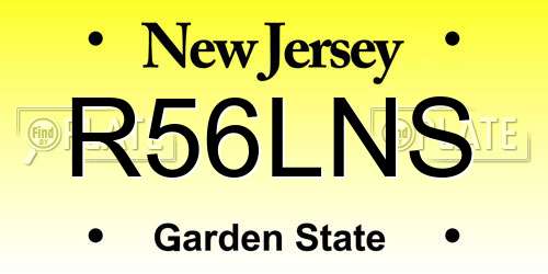 R56LNS New Jersey License Plate