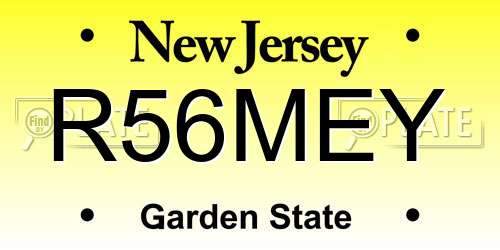 R56MEY New Jersey License Plate