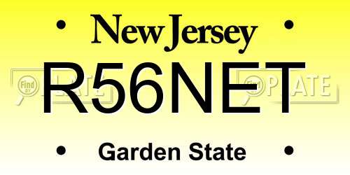 R56NET New Jersey License Plate