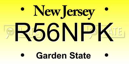 R56NPK New Jersey License Plate