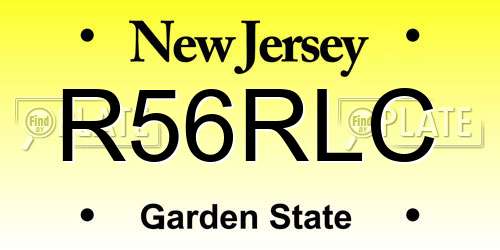R56RLC New Jersey License Plate
