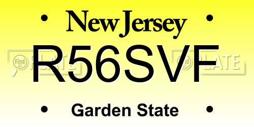 R56SVF New Jersey License Plate