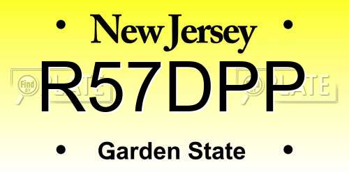 R57DPP New Jersey License Plate
